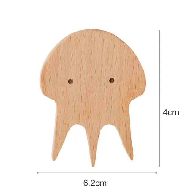 Wooden Hook, Creative Nordic Cute Animal, Wall Hanging Coat Hook Home Decoration.