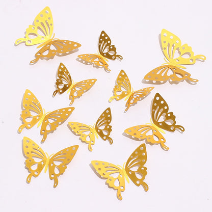 3D Wall Stickers, Hollow Butterfly Wall Stickers for Kids Rooms, Room Decoration