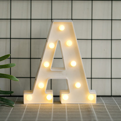 Luminous LED Letter Lights, Birthday Party Decorations.