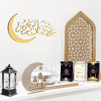 Eid Mubarak Wall Stickers Home Ramadan Decorations Islamic Muslim Eid Party Decor 2023 Eid Mubarak Ramadan Kareem Supplies