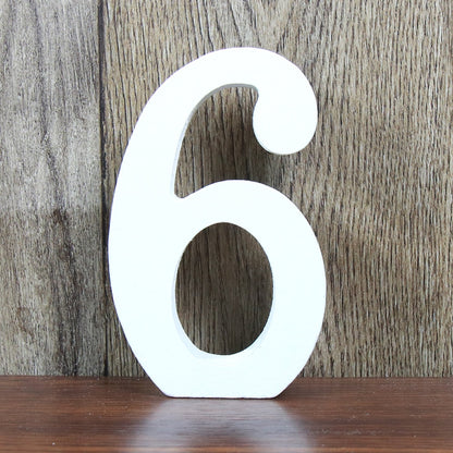 White Wooden Letters Home Decor, Wedding Decoration.