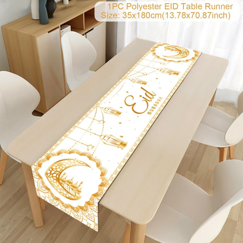 Islamic Tablecloth, Eid Decoration For Home, Muslim Party Supplies.