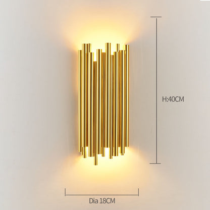 Modern Gold Crystal Wall Lights Bedside For Bedroom Living Room Home Decoration LED Sconce Bathroom Indoor Fixtures