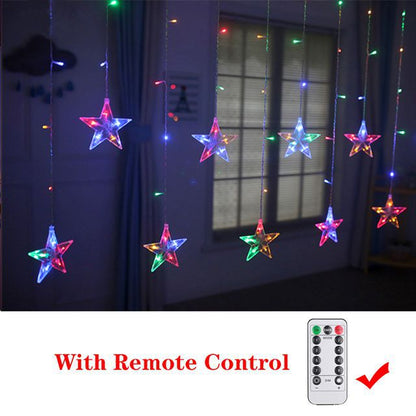 Ramadan Decoration 2023 Star Moon Led Curtain Garland String Light Islam Muslim Party Decor for Home Gift EID Mubarak Supplies