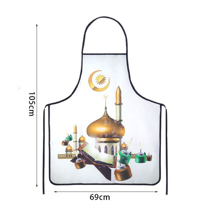 Islamic Kitchen Apronsm Muslim Eid Decor, Home Party Supplies.