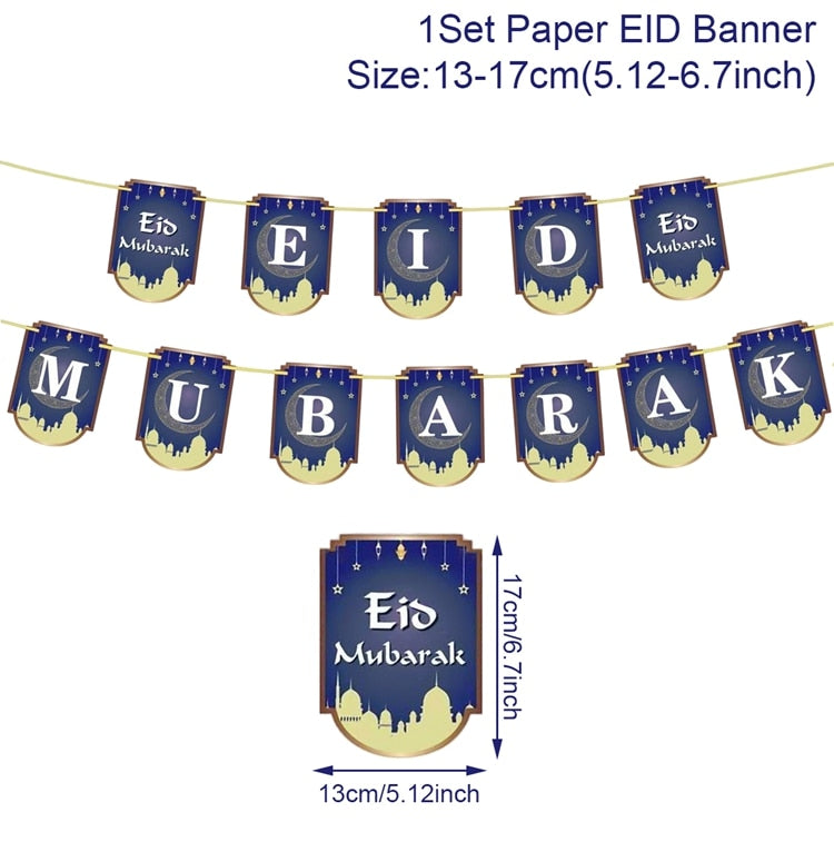 Eid Mubarak Banner Ramadan Decoration For Home Islamic Muslim Party Supplies Eid Al Adha Eid Ramadan Mubarak Gifts Kareem