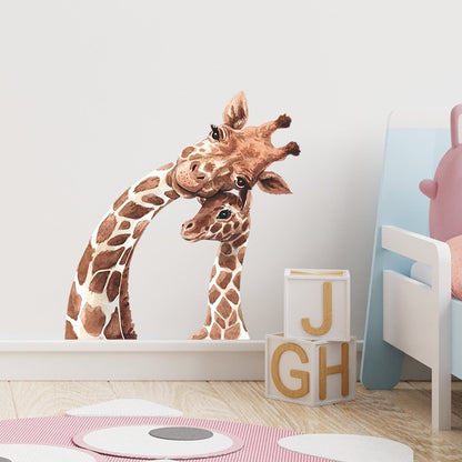 Eco-friendly Giraffe Kids Wall Stickers Cartoon Vinyl Room Decoration