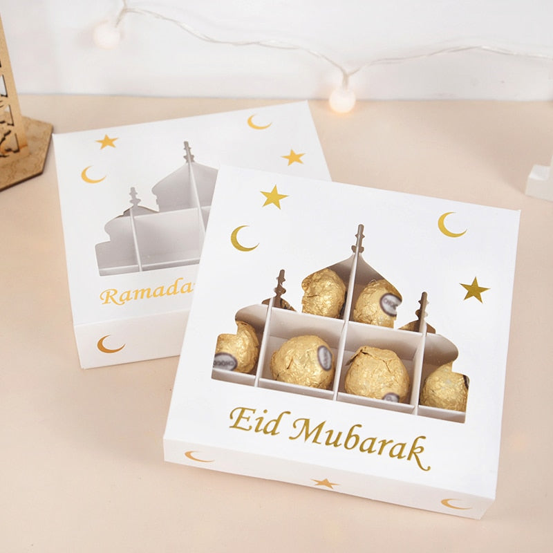 Eid Mubarak Gift Box, Candy Cake Chocolate Packaging Box.