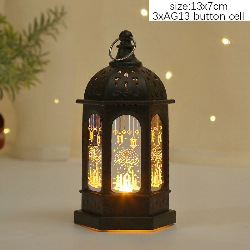 Muslim EID Mubarak Table Ornaments 3D Night Light Gurbang Kareem Ramadan Festival Party Supplies Eid Al Adha Decoration for Home