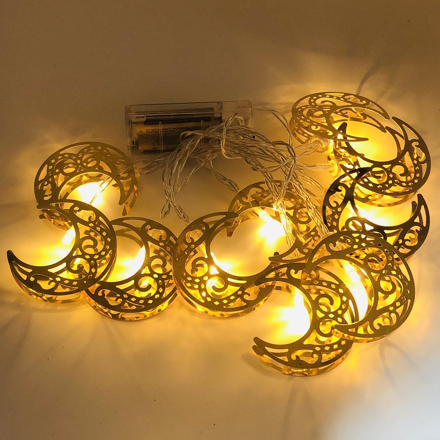 Eid Mubarak Star Moon Led String Lights Ramadan Kareem for Home Decoration Islamic Muslim Festival Party Supplies Eid Al-Fitr