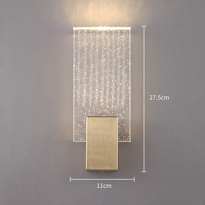 Modern Gold Crystal Wall Lights Bedside For Bedroom Living Room Home Decoration LED Sconce Bathroom Indoor Fixtures