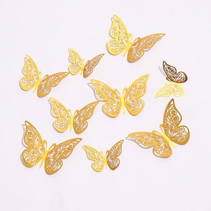 3D Wall Stickers, Hollow Butterfly Wall Stickers for Kids Rooms, Room Decoration