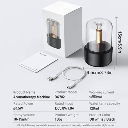 Portable Candlelight, Aroma Diffuser, USB Electric Home Air Humidifier.