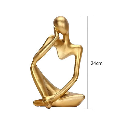 Modern Art Thinker Statue Resin Abstract Figurine