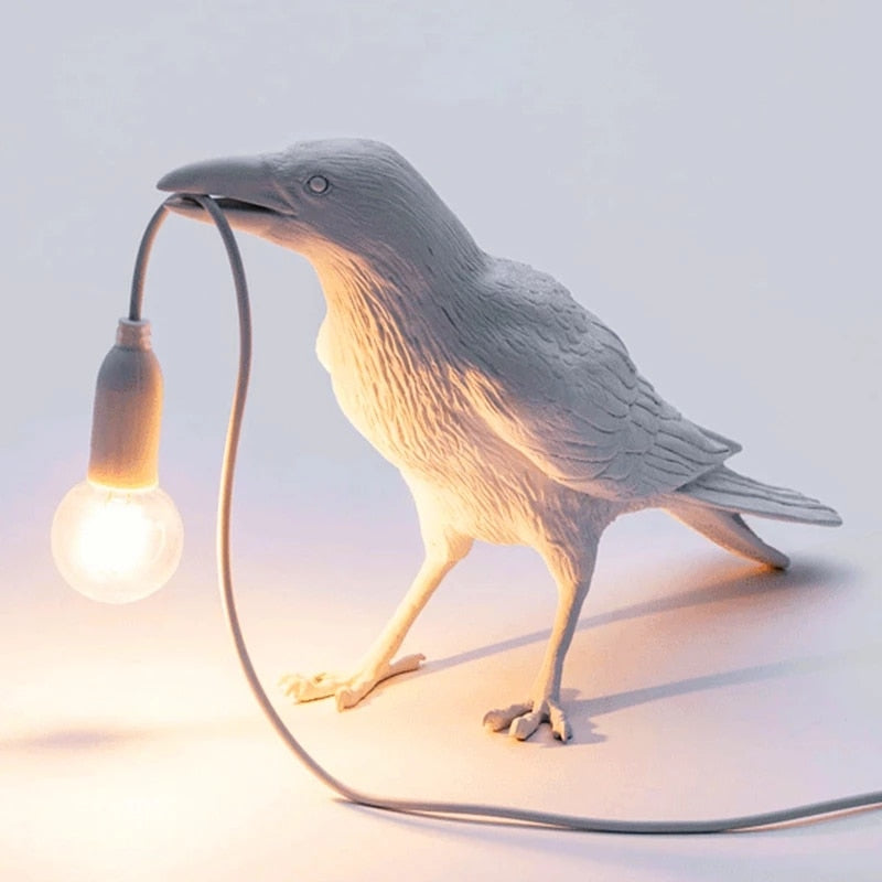 Resin Lucky Bird Crow Wall Lamp Table Lamp Night Light Bedroom Bedside Living Room Wall Lamp Home Decoration