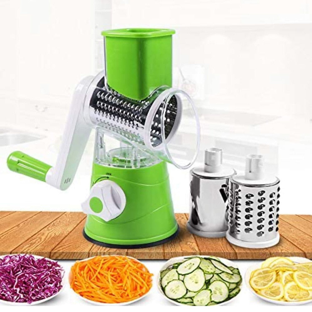 Manual Vegetable Cutter Slicer Kitchen Roller Gadgets Tool Fruit Vegetable Chopper Round Slicer Graters Potato Carrot Shredder