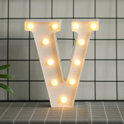 Luminous LED Letter Lights, Birthday Party Decorations.