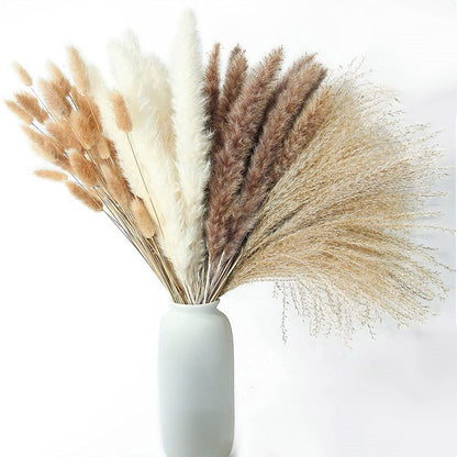 Natural Dried Pampas Grass Bouquet, Nordic Home Decor