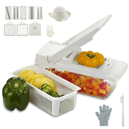 Multifunctional Vegetable Cutter, Potato Chopper, Carrot Grater Slicer