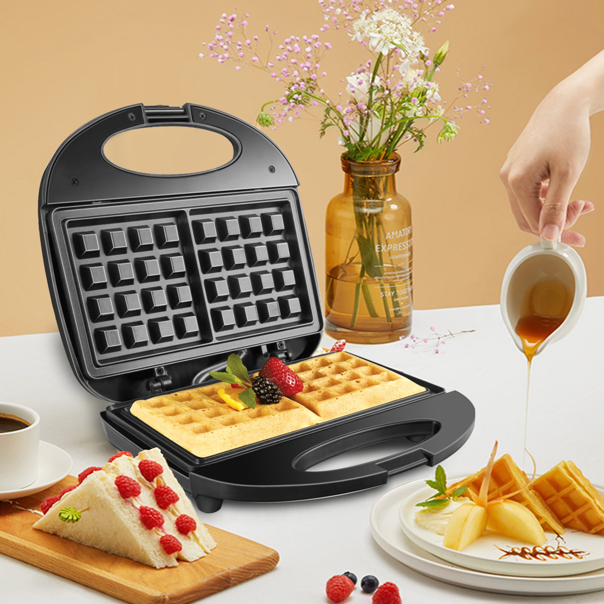 Multifunction Waffles Machine Non-stick Iron Pan Sonifer