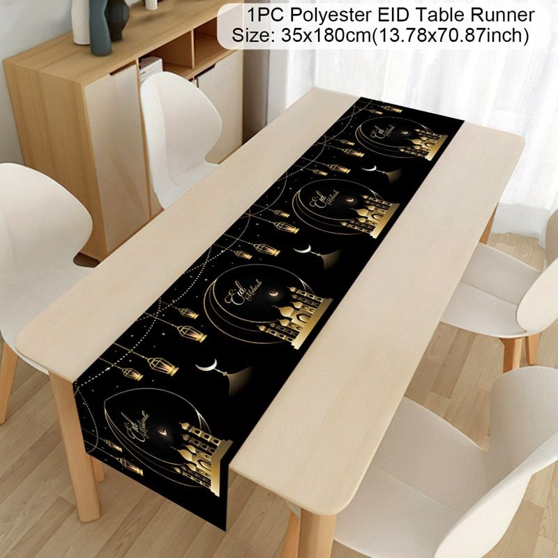 Islamic Tablecloth, Eid Decoration For Home, Muslim Party Supplies.