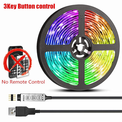 Led Strip Lights, RGB Infrared Bluetooth Control, Luces Luminous Decoration For Living Room.