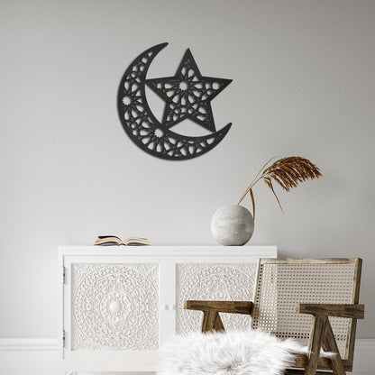 Ramadan Decoration 2023 3D Stars And Moon Eid Mubarak Acrylic Mirror Stickers Home Decor Wall Sticker часы настенные رمضان