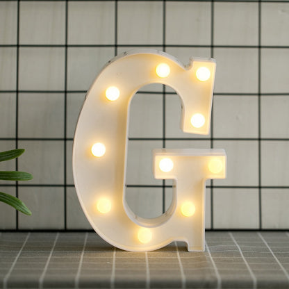 Luminous LED Letter Lights, Birthday Party Decorations.