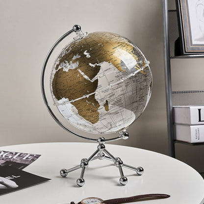 Transparent Globe Home Decor World Map Room Decor Geography Office Educational Ornament Desk Accessories School Supplies