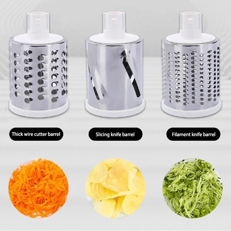 Manual Rotary Cheese Grater for Vegetable Cutter Potato Slicer Mandoline Multifunctional Vegetable Chopper Kitchen Accessories