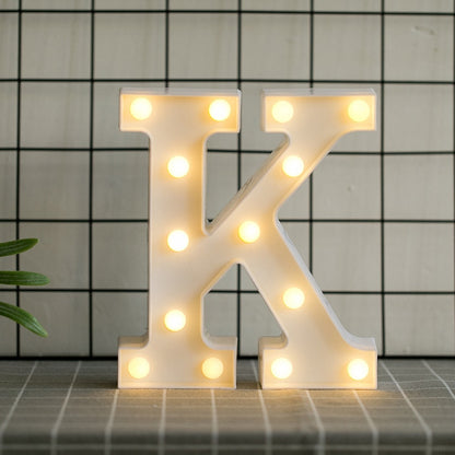 Luminous LED Letter Lights, Birthday Party Decorations.