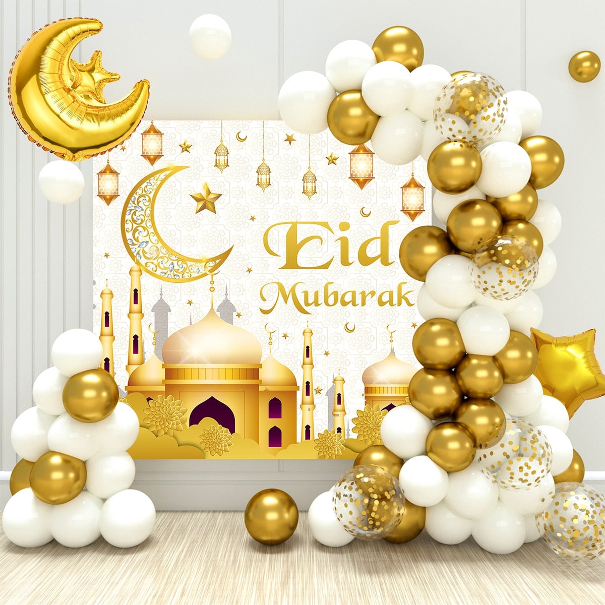 Eid Background Eid Mubarak Ramadan Kareem Backdrop Islam Muslim Party Supplies 2023 Ramadan Decoration For Home Eid Al-fitr Gift