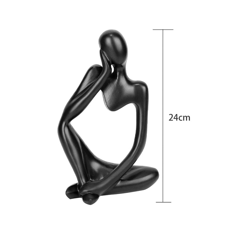 Modern Art Thinker Statue Resin Abstract Figurine