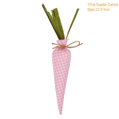 Easter Carrots Ornaments Hanging Pendant For Easter Home Decorations