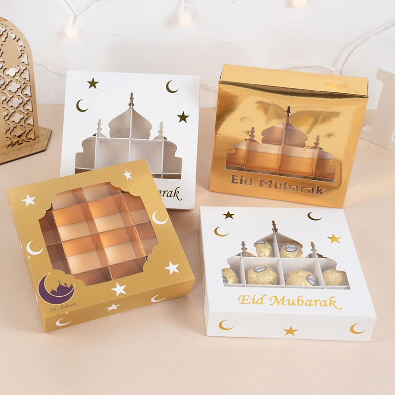 Eid Mubarak Gift Box, Candy Cake Chocolate Packaging Box.