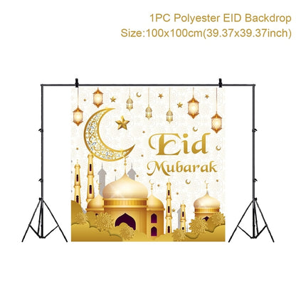 Eid Background Eid Mubarak Ramadan Kareem Backdrop Islam Muslim Party Supplies 2023 Ramadan Decoration For Home Eid Al-fitr Gift