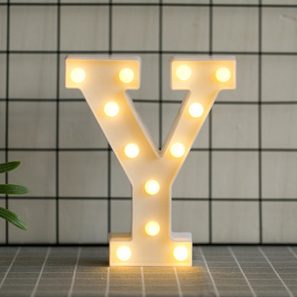 Luminous LED Letter Lights, Birthday Party Decorations.