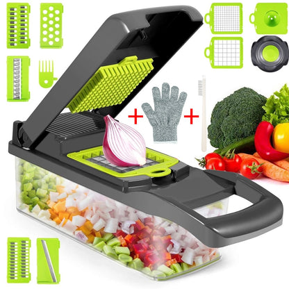 Multifunctional Vegetable Cutter, Potato Chopper, Carrot Grater Slicer