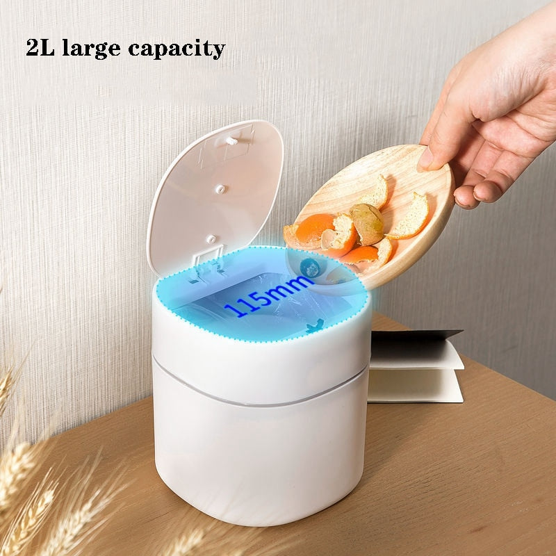 Mini Small Waste Bins Desktop Garbage Basket Home Table Plastic Trash Can Office Supplies Dustbins Sundries Barrel Box