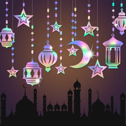 Muslim Party Decoration, Moon Islamic Festival Hanging Ornaments