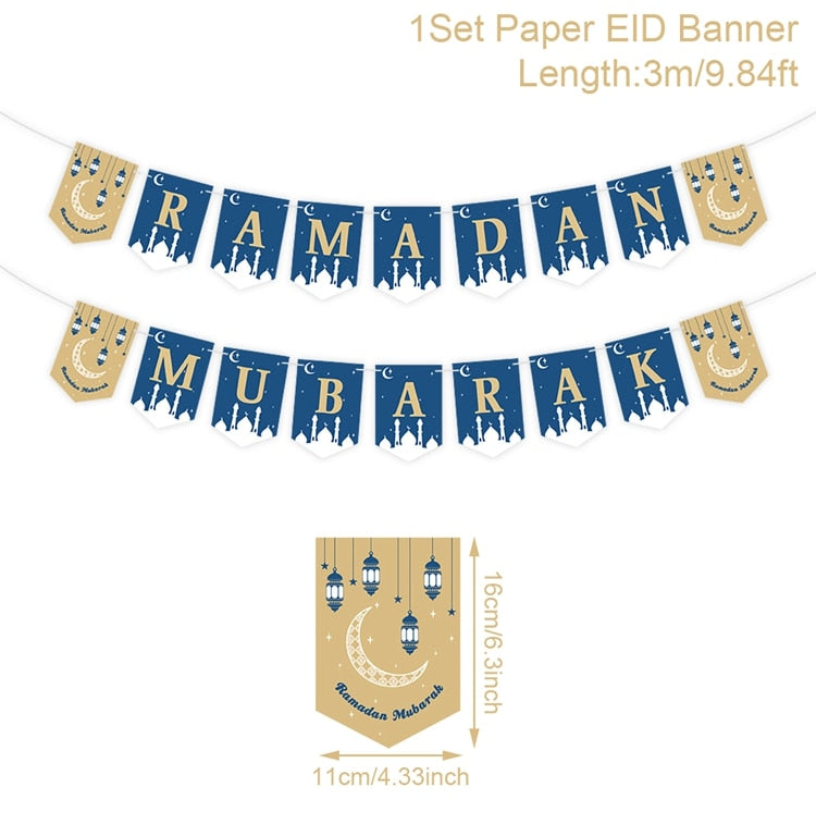 Eid Mubarak Banner Ramadan Decoration For Home Islamic Muslim Party Supplies Eid Al Adha Eid Ramadan Mubarak Gifts Kareem