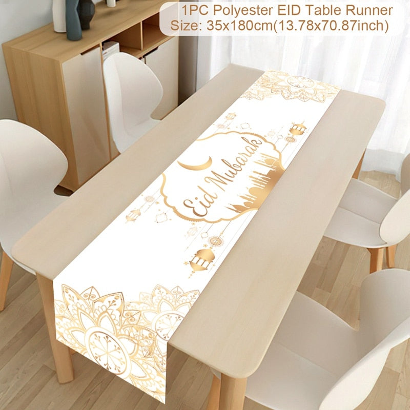 Islamic Tablecloth, Eid Decoration For Home, Muslim Party Supplies.