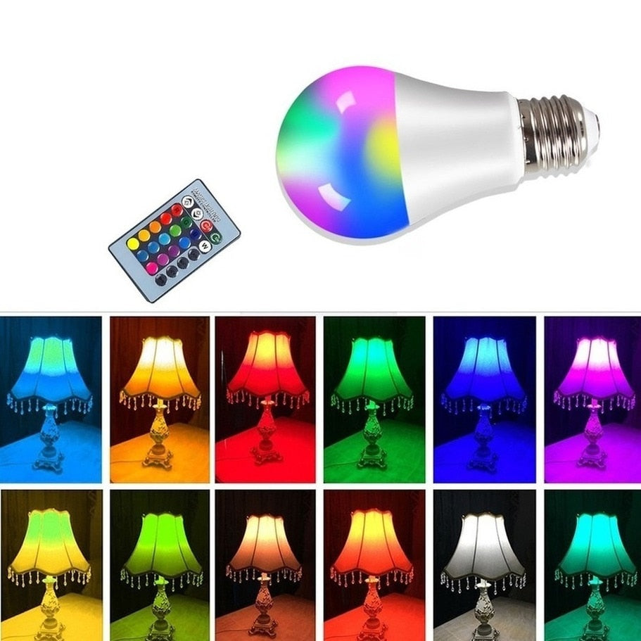 Remote Control Led Bulb, Smart Led RGBW Lamp Home Decor