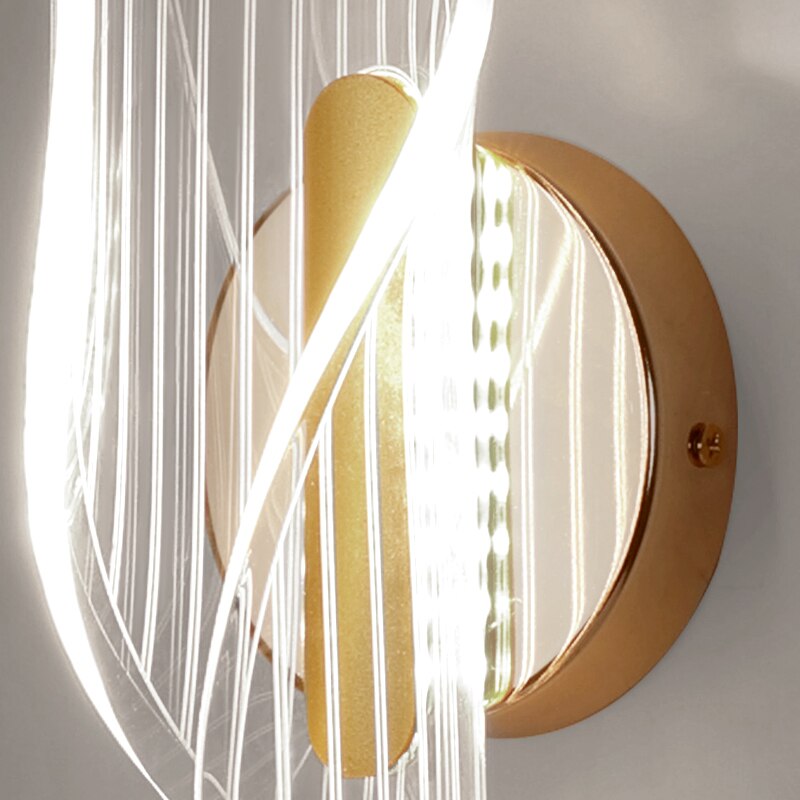 LED Wall Lighting, Modern Spiral Led Acrylic Wall Lamp Indoor Wall Light.