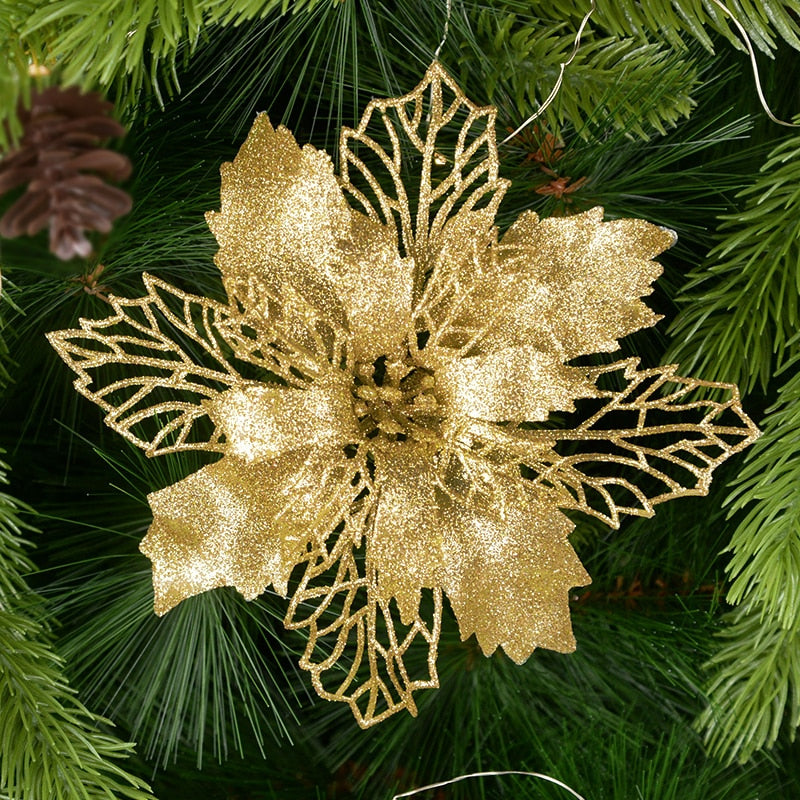 Artifical Christmas Flowers, Christmas Tree Decorations for Home.