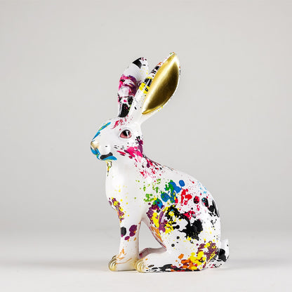 Fairy Garden Rabbit Figurines, Easter Decoration For Kids Room.