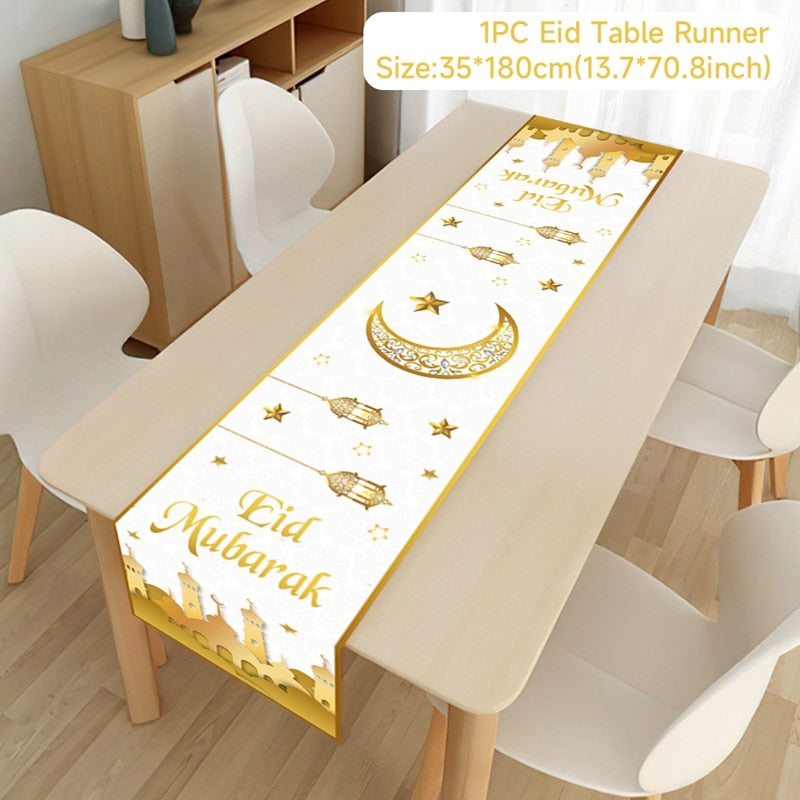 Islamic Tablecloth, Eid Decoration For Home, Muslim Party Supplies.