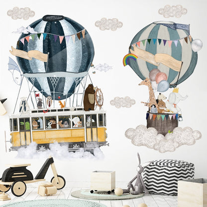 Hot air balloon Wall Sticker for Kids rooms Decor Vinyl Wall Decals Children Bedroom Decoration Stickers Art Murals Home Decor