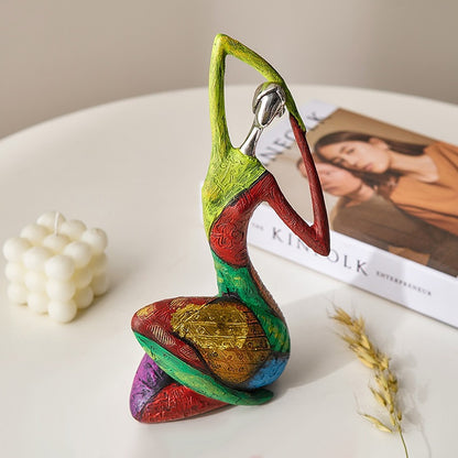 Home Decoration Colorful Abstract Figure Sculpture