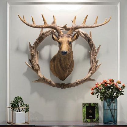 Lucky Deer Head Wall Hanging Decoration - Home at First Site